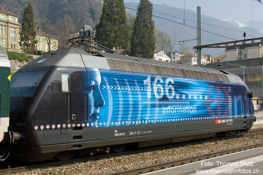 Werbelok "Info 166"
Schon seit mehreren Monaten macht eine Werbelok auf die Telefonnummer 166 als Verkehrsinfo aufmerksam.
