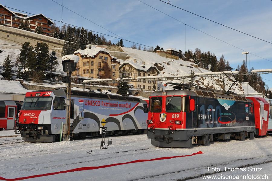 Ge 4/4 III "UNESCO" + Ge 4/4 II "Bernina"
