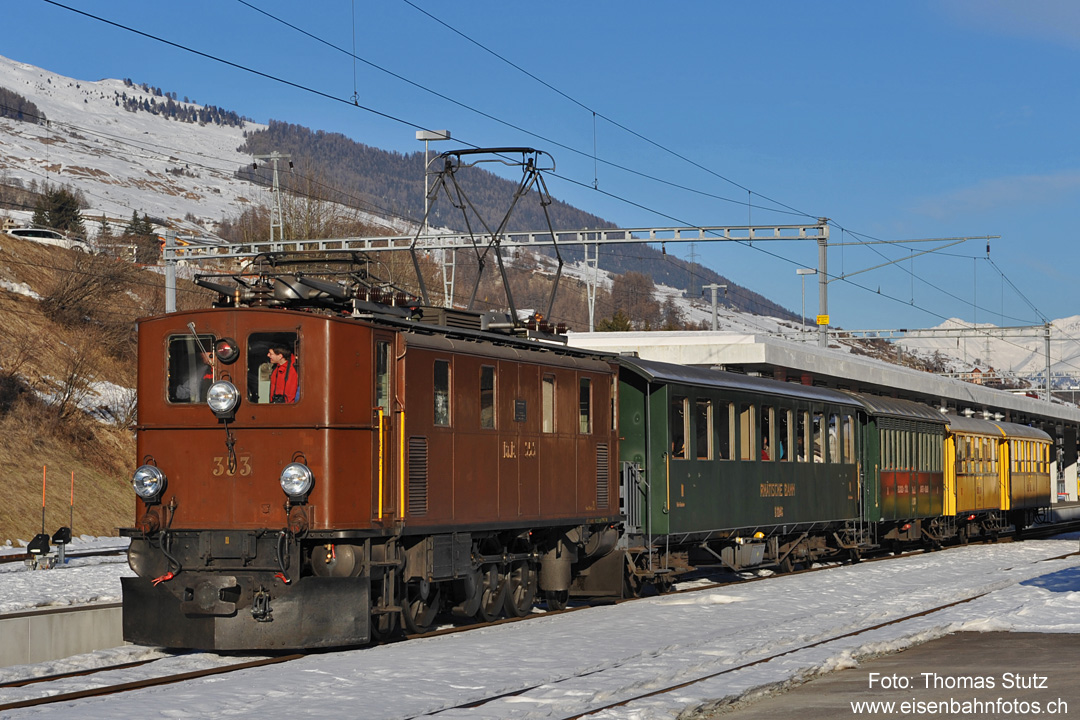 Abfahrt nach St. Moritz
