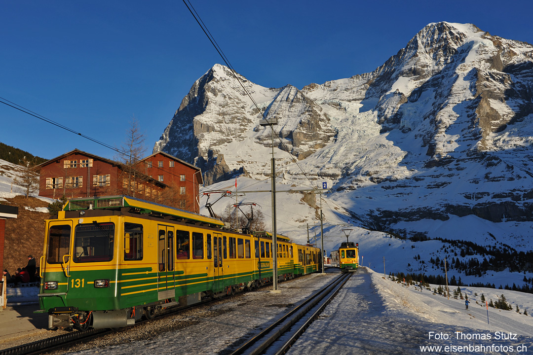 Kreuzung in Wengernalp
