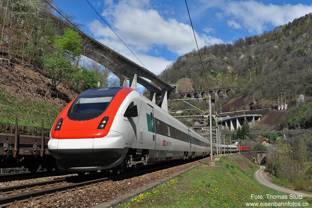 Begegnung ICN - Güterzug
