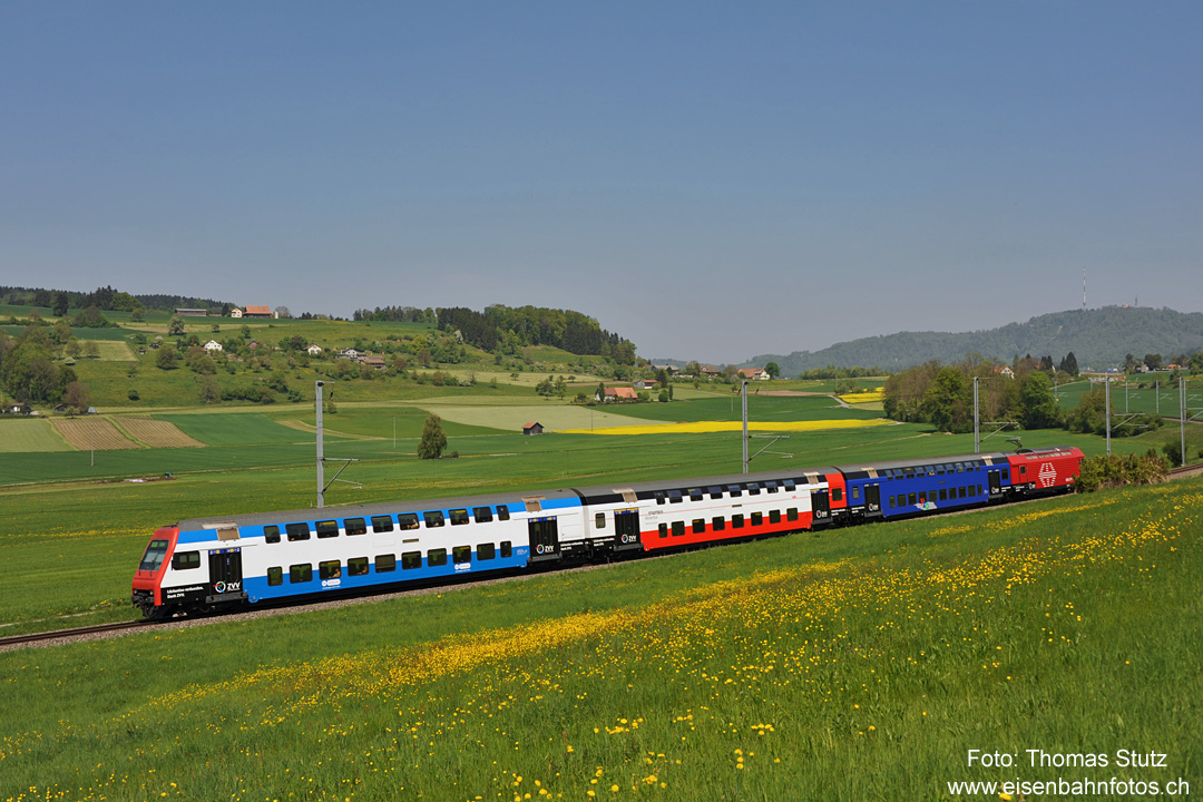ZVV-Zug mit Uetliberg
