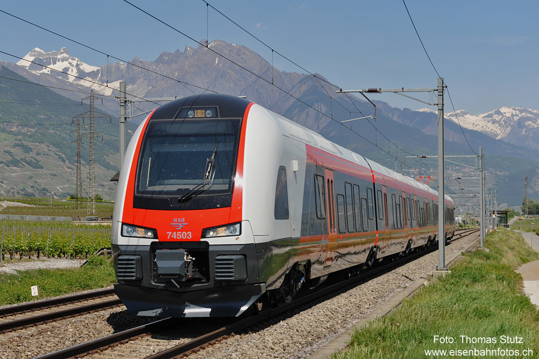 Rückfahrt bei Chamoson
