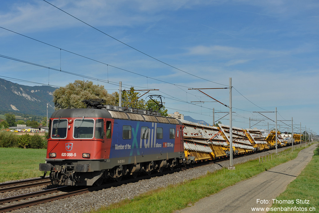 Xrail mit Weichentransportwagen
