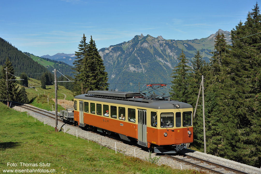"Lisi" unterwegs nach Mürren
