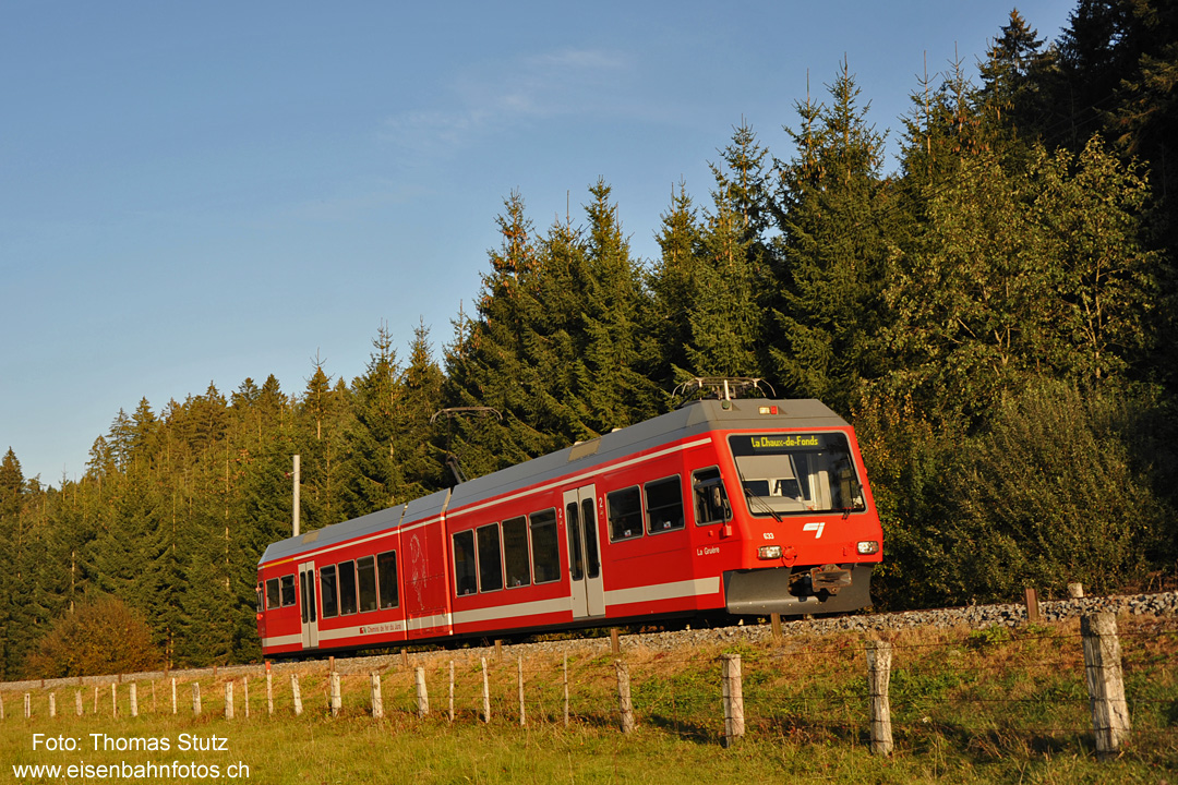 ABe 2/6 633 im Abendlicht
