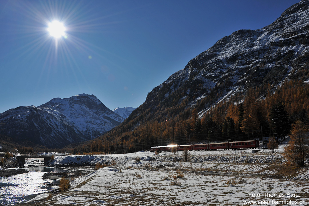 Fahrt Richtung Morteratsch
