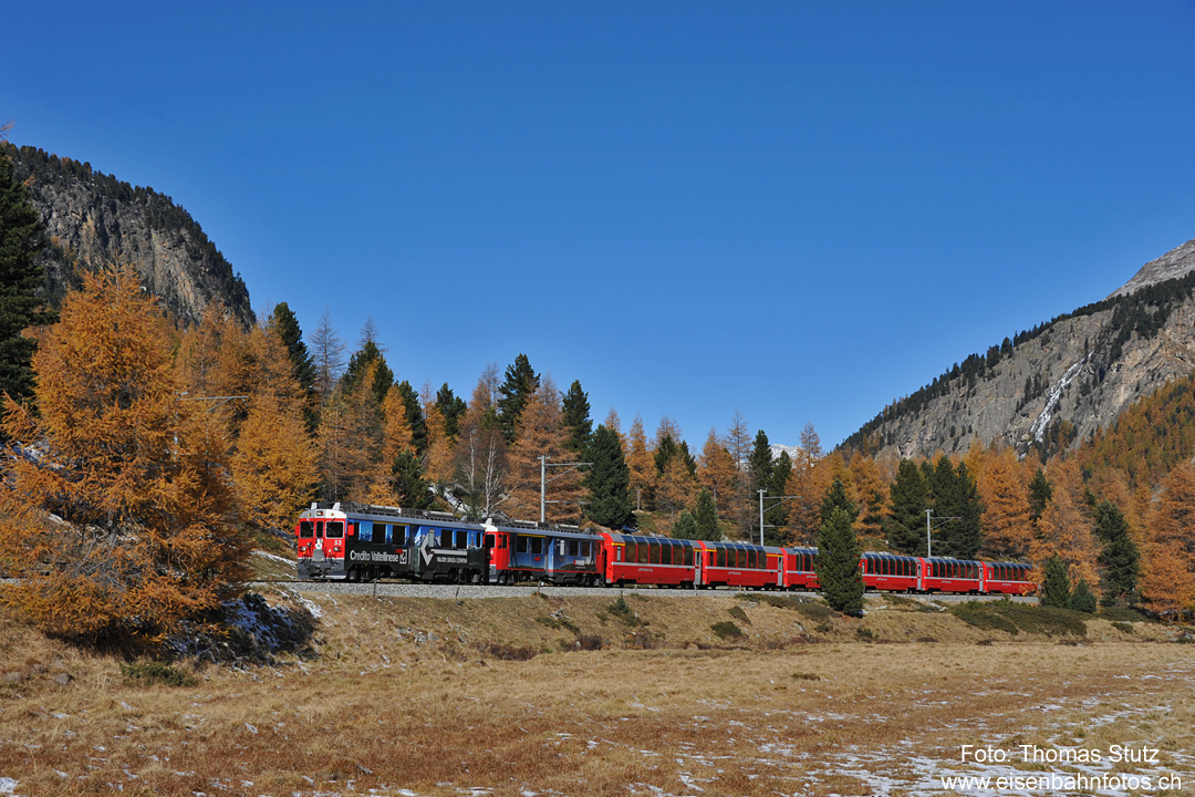 2 ABe 4/4 III mit Bernina-Express
