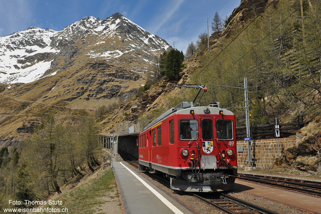 ABe 4/4 II als Dienstfahrt
