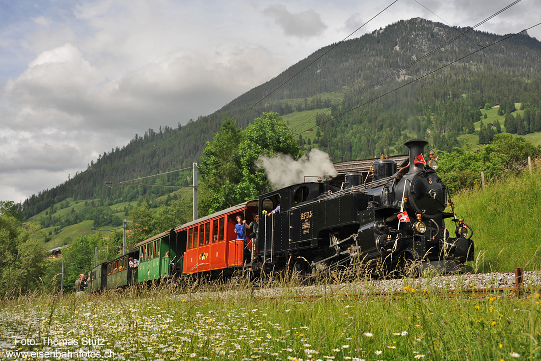 Dampfzug vor St. Stephan
