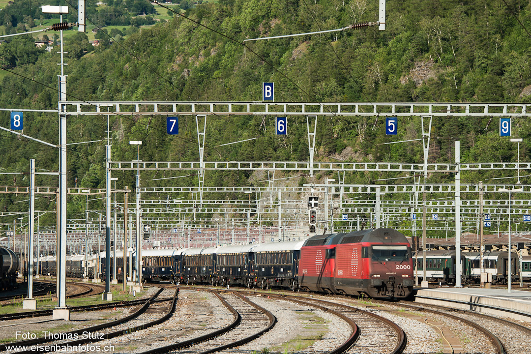 Einfahrt Orient-Express in Brig
