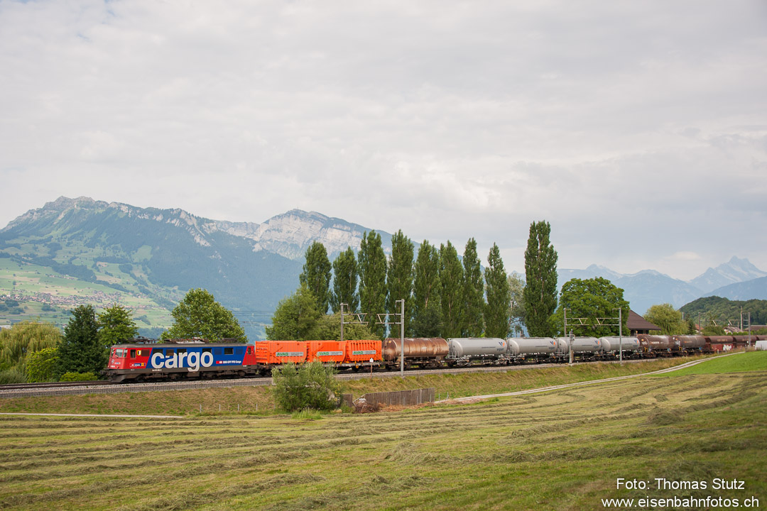 Ae 6/6 mit Nahgüterzug
