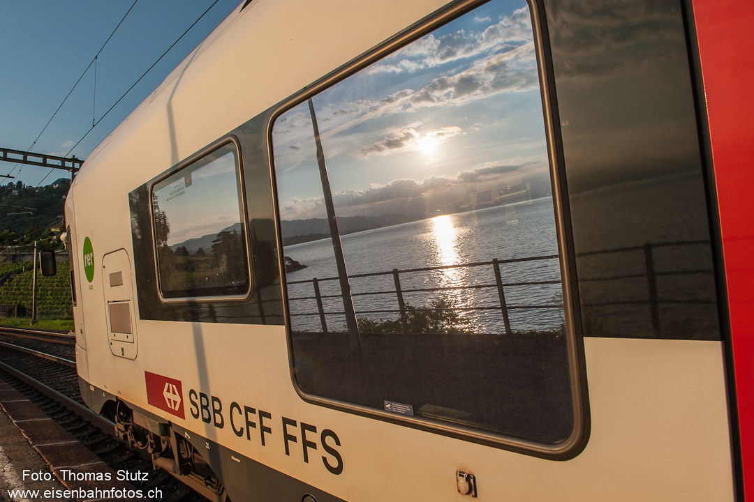 gespiegelter Genfersee
