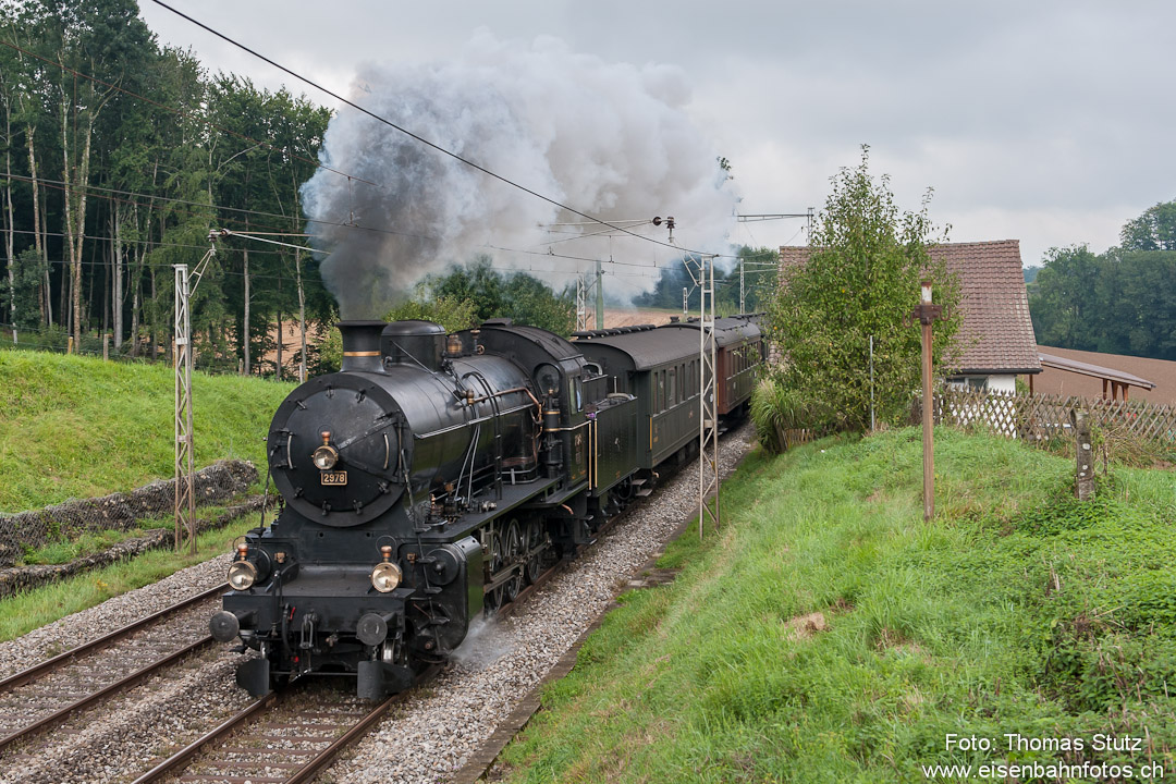 Dampflok C 5/6 bei Neyruz
