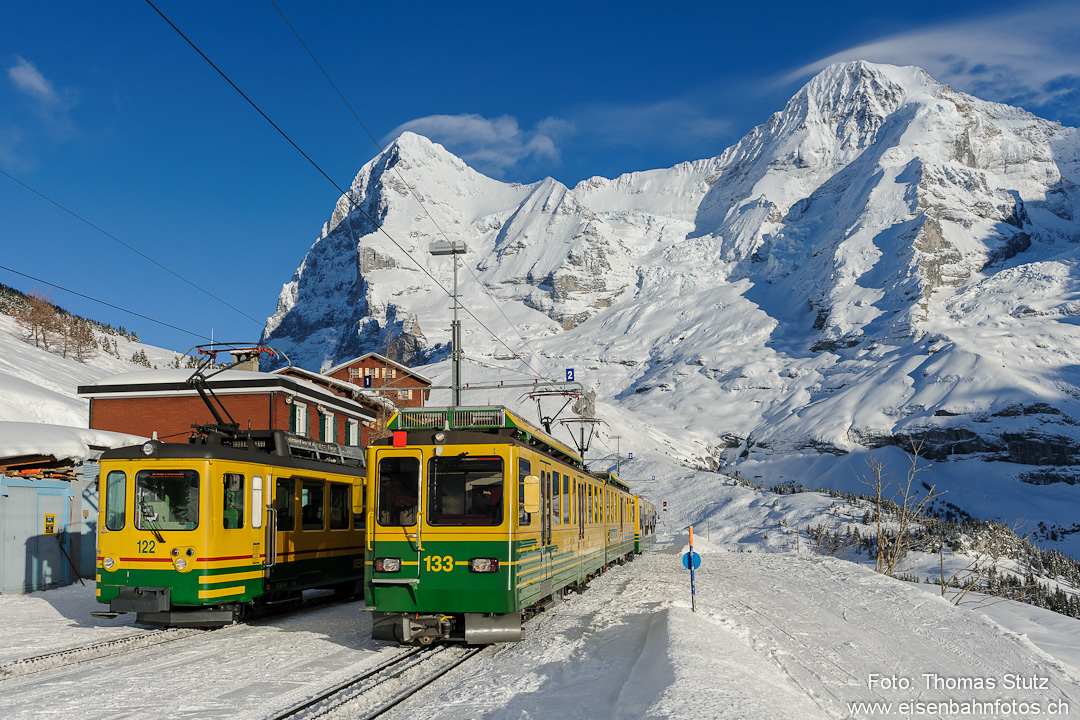 Kreuzung in Wengernalp
