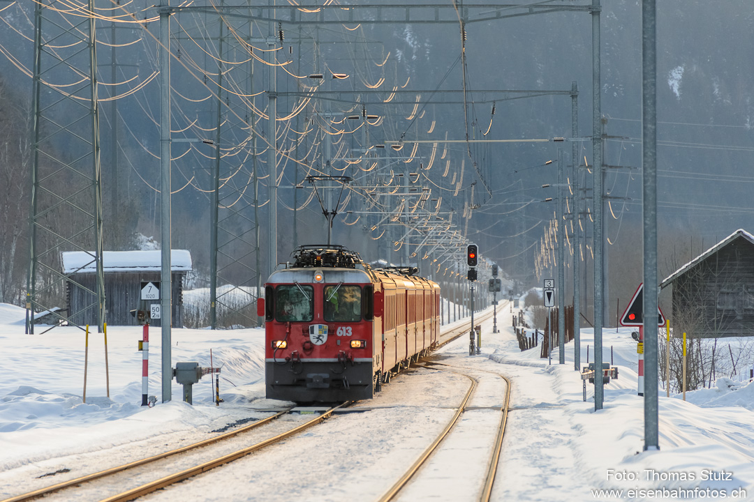 Einfahrt RE Richtung Chur
