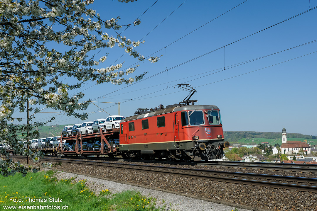 Re 4/4 II mit Autozug
