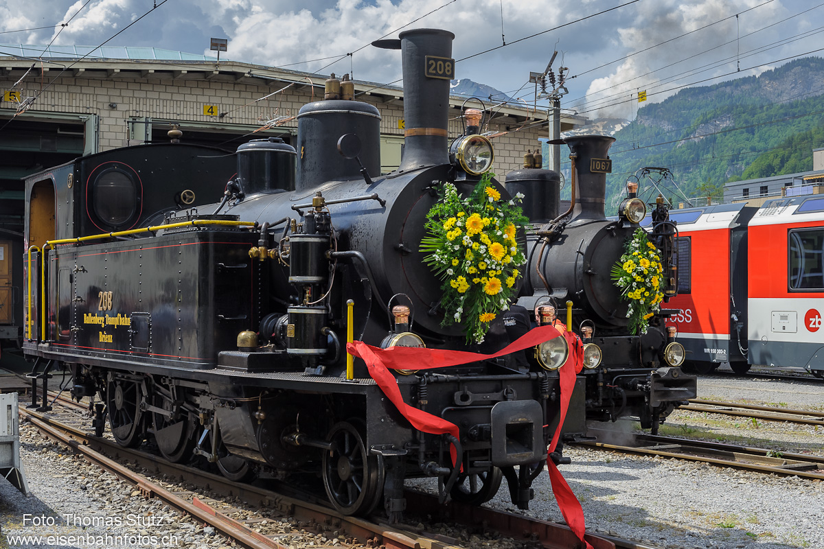 beide Dampfloks in Meiringen
