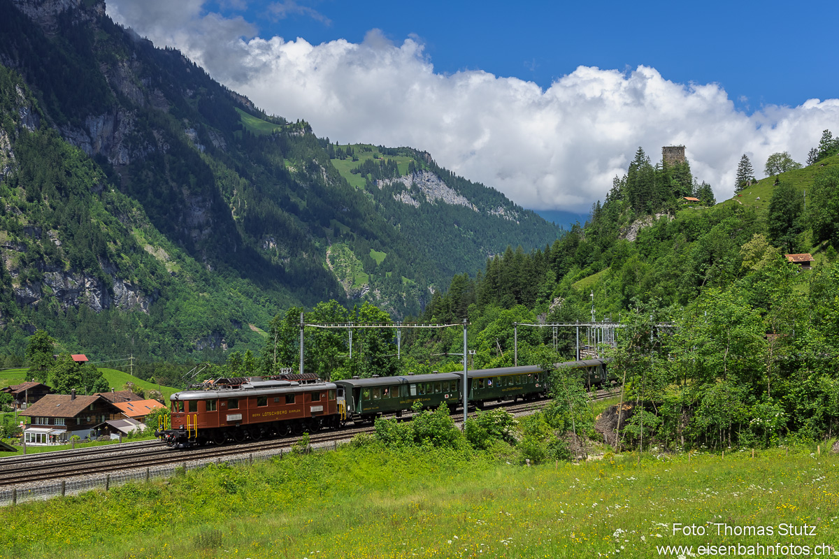 Talfahrt in Blausee-Mitholz
