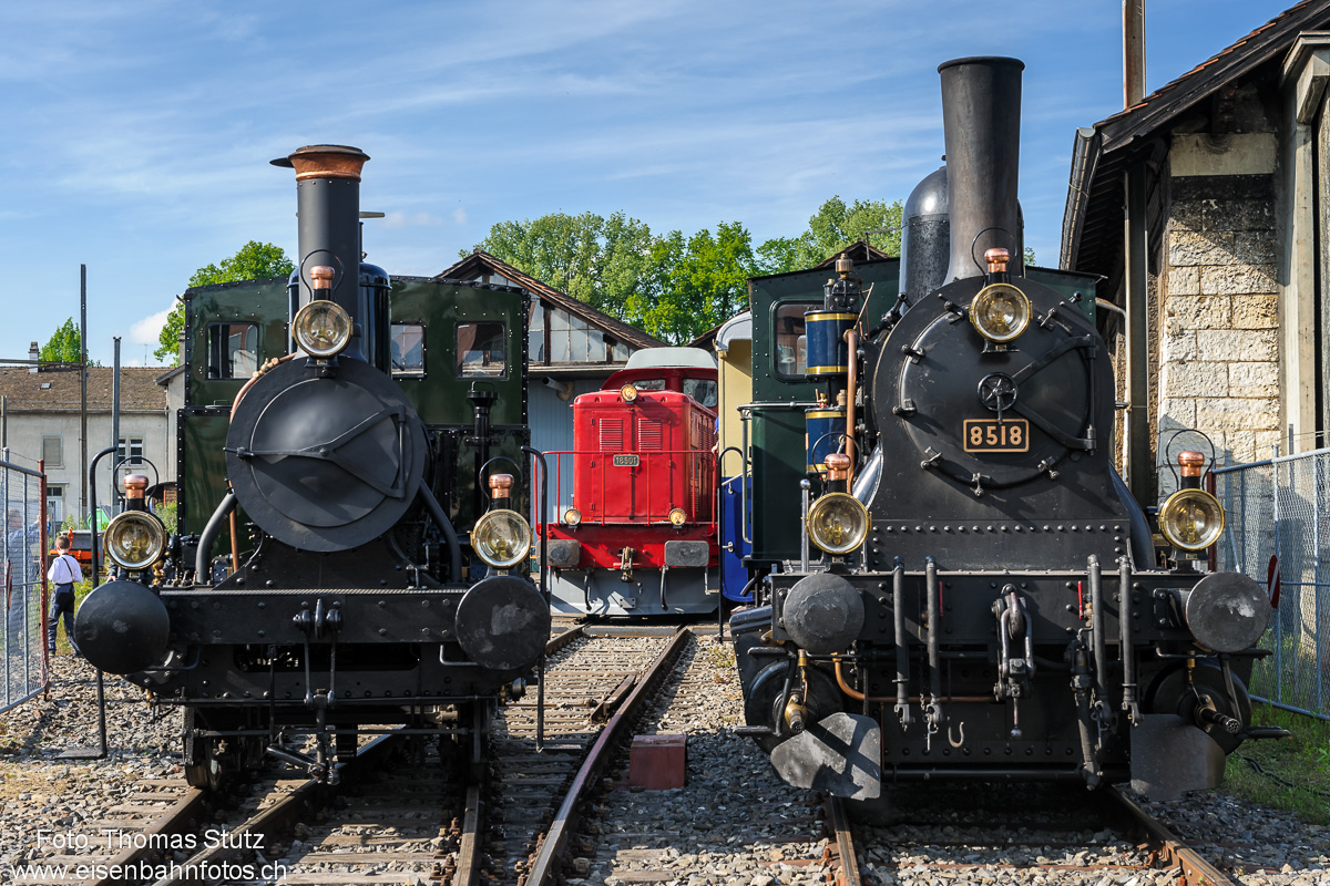 2 Dampfloks + 1 Diesellok
