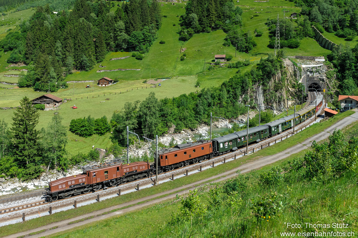 Rückfahrt Ce 6/8 II + Be 4/7
