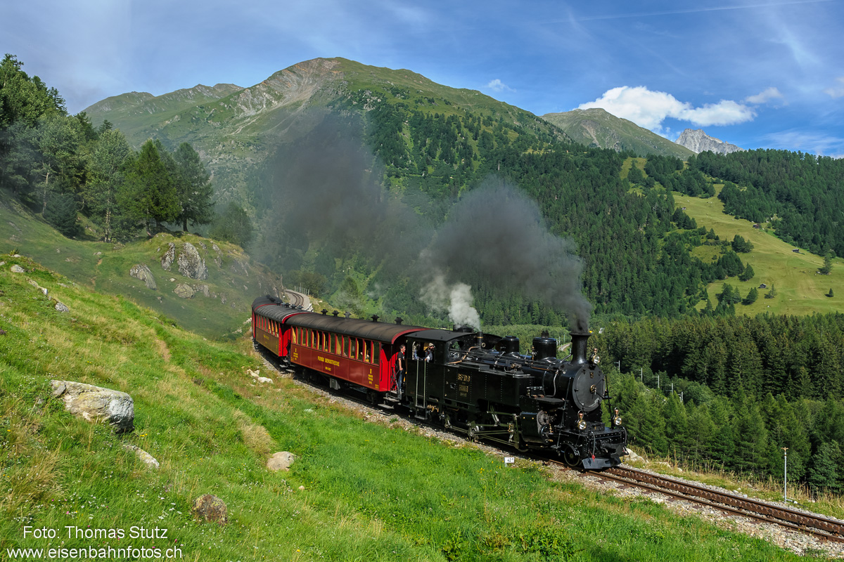 letzte Talfahrt Dampfzug
