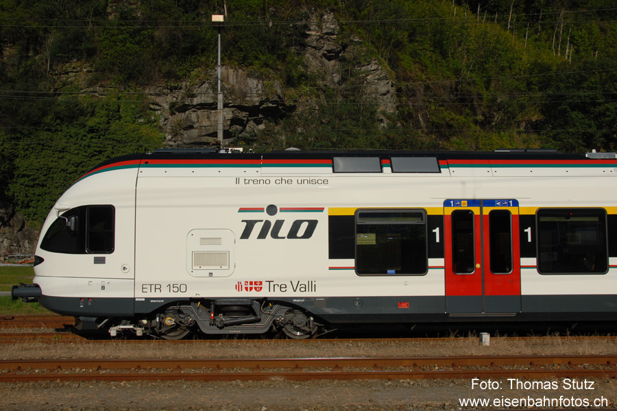 getaufter TILO-FLIRT
Am Samstag wurde in Biasca ein TILO-FLIRT auf den Namen "Tre Valli" getauft.
