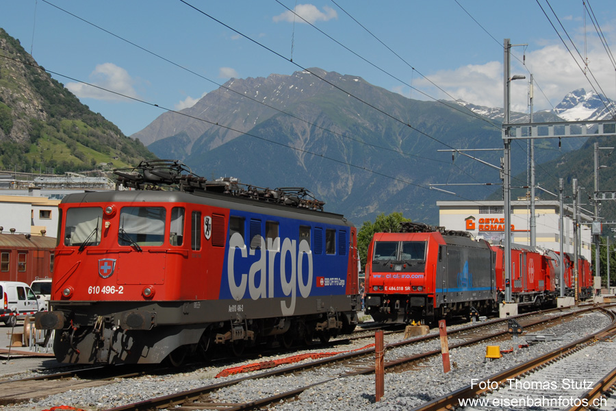 Ae 6/6 "cargo" + Re 484 "Cisalpino"

