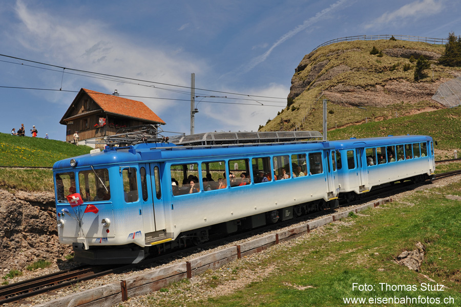planmässiger Zug nach Goldau
