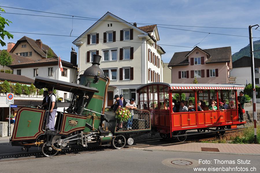 Dampflok 7 in Goldau
