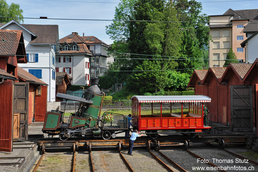 auf der Schiebebühne
