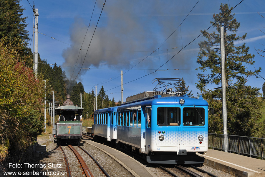 Kreuzung in Rigi First
