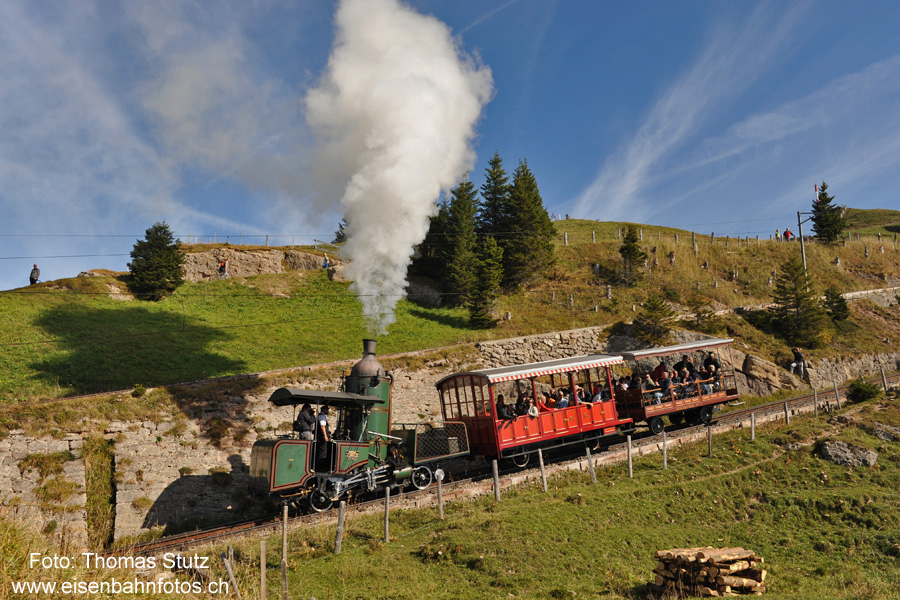 Fahrt Richtung Rigi Kulm
