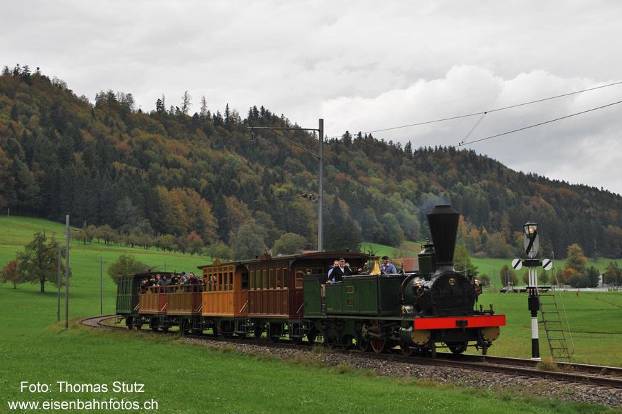 Spanisch-Brötli-Bahn auf der DVZO-Strecke
