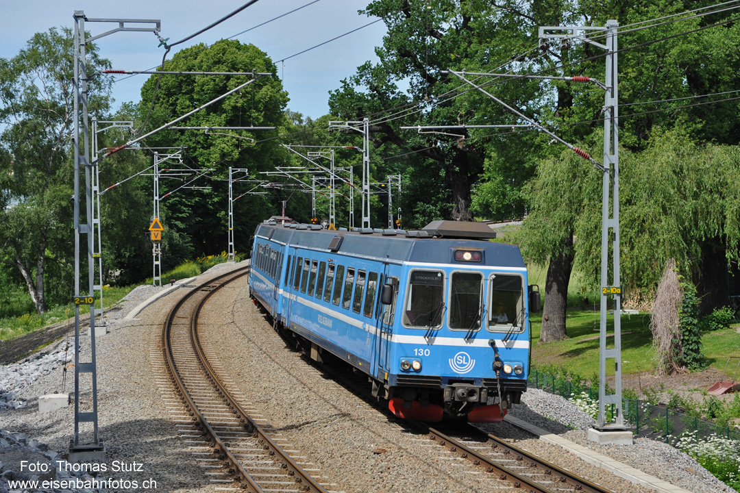 Schmalspurzug unterwegs
