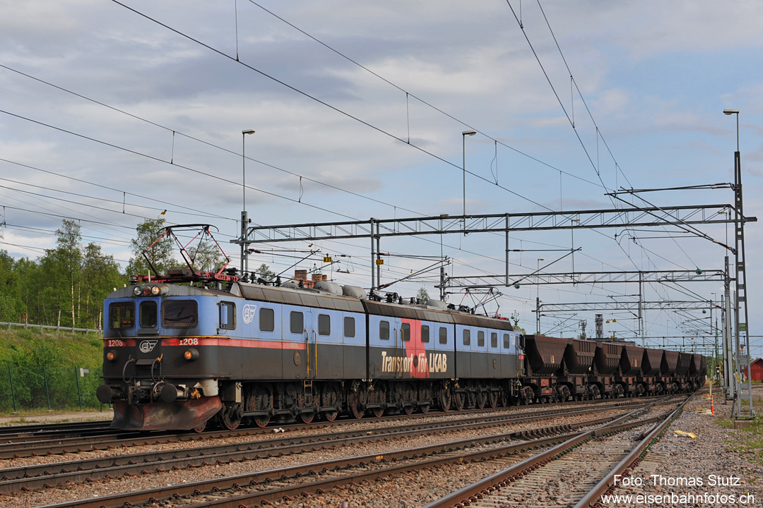 Einfahrt Erzzug vom Personenbahnhof
