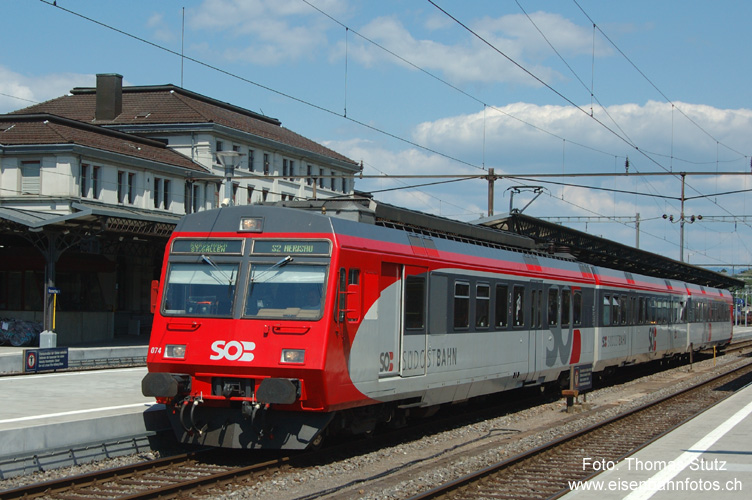 SOB-NPZ
Mit dem "Ostwind" fahren die SOB-NPZ auf der S2 bis nach Heerbrugg. Auf der S1 (Wil - St. Gallen - Altstätten SG) verkehren dafür SBB-NPZ der S-Bahn Bern ...
