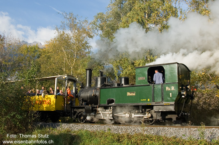 Dampflok G 3/4
"Steam Shuttle" zwischen Bahnhof Untervaz und Festbahnhof Holcim.
