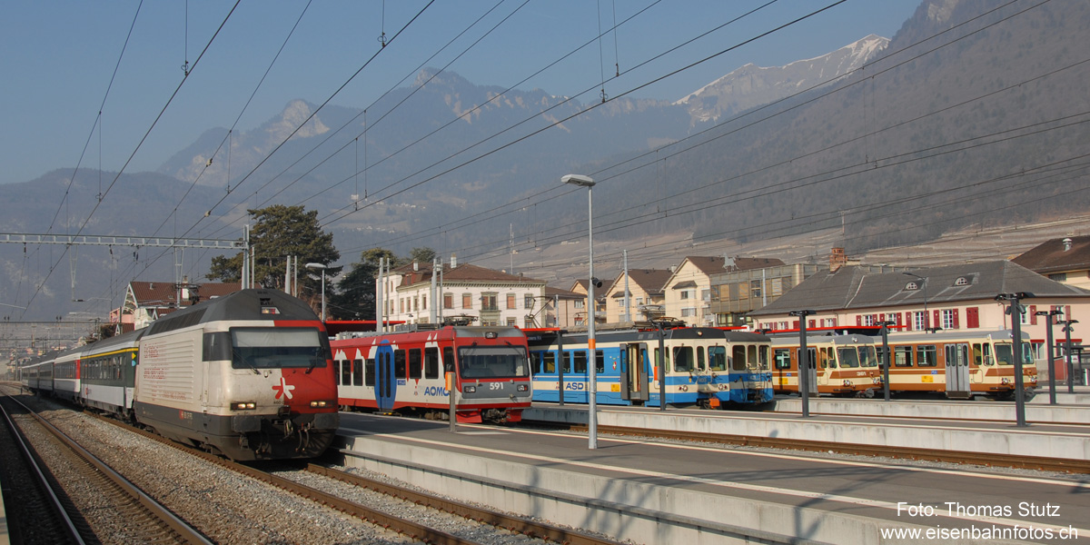 neuer Schmalspurbahnhof Aigle
