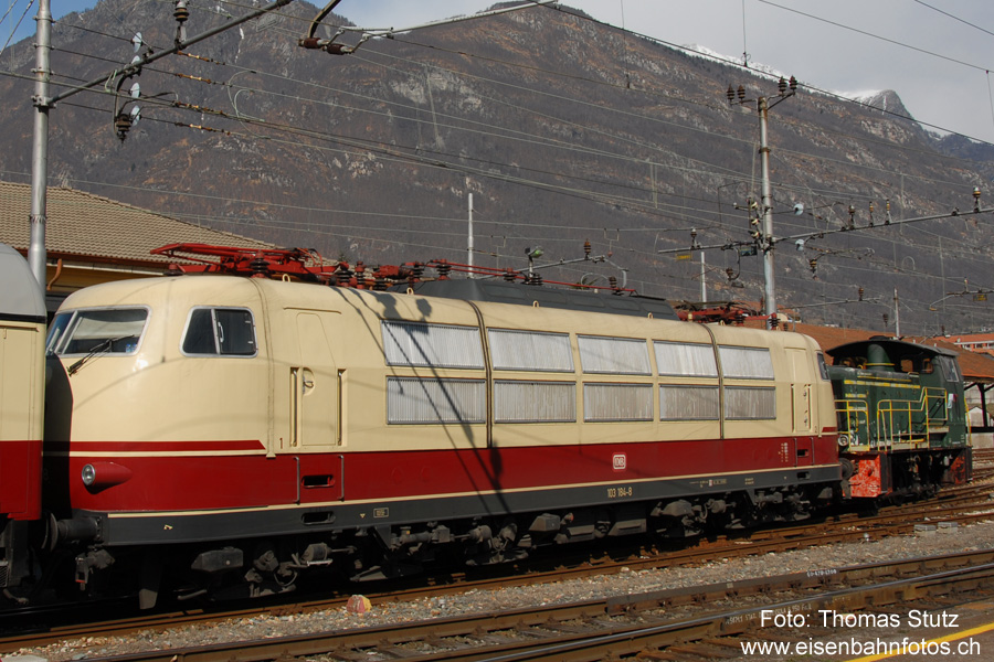 DB 103er mit FS-Rangierlok
