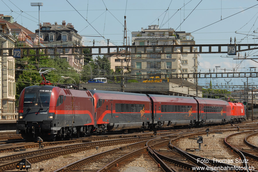 andere Aufnahme der Weichenfahrten
