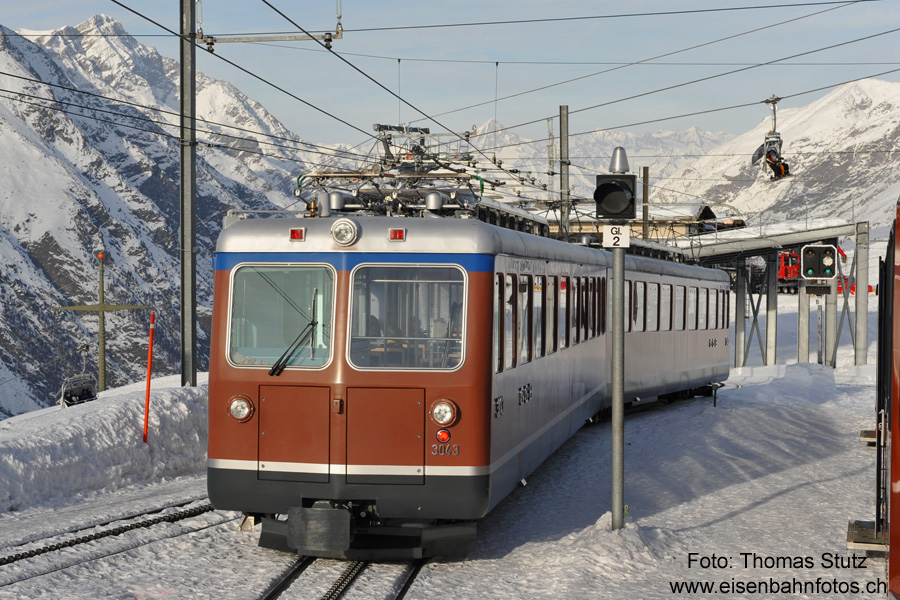 Abfahrt Entlastungszug nach Zermatt

