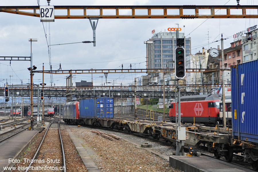Abfahrt SBB Cargo nach Deutschland
