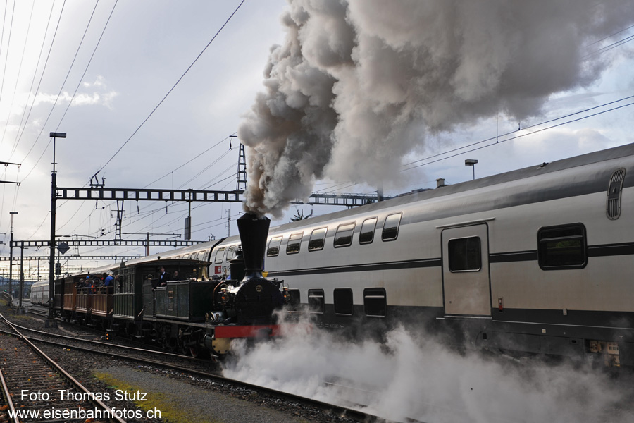 "Parallelfahrt" mit IC-Dosto
