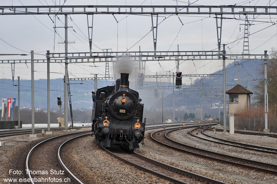 Einfahrt in Brugg AG
