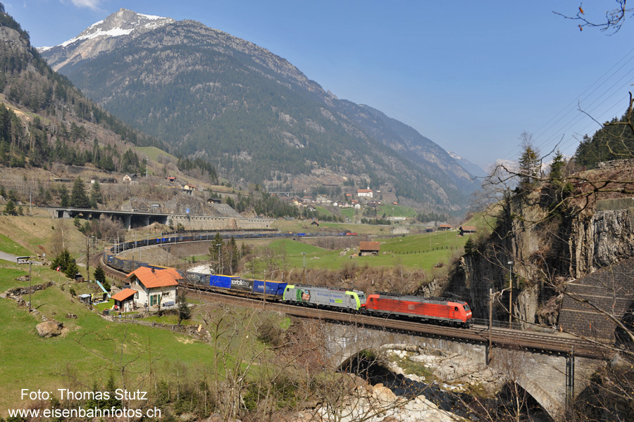 DB + BLS mit Schiebelok
