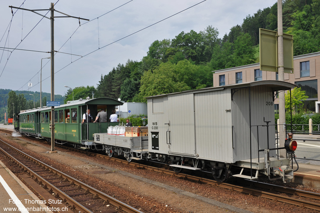 Güterwagen am Zugschluss
