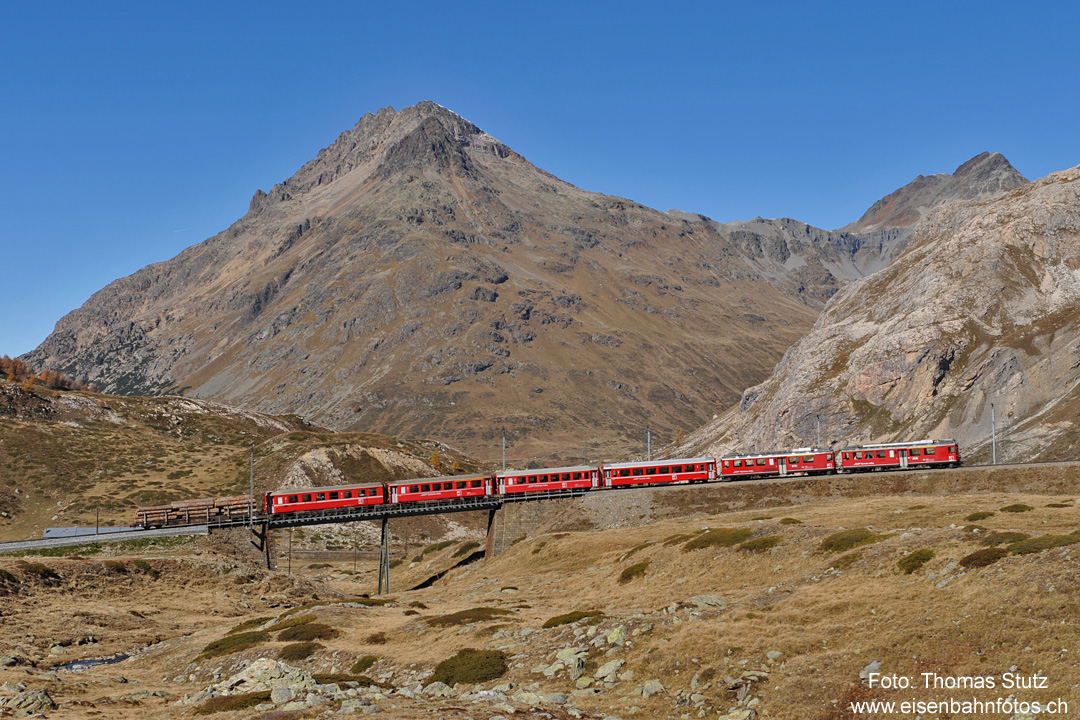 Regionalzug mit Holzwagen
