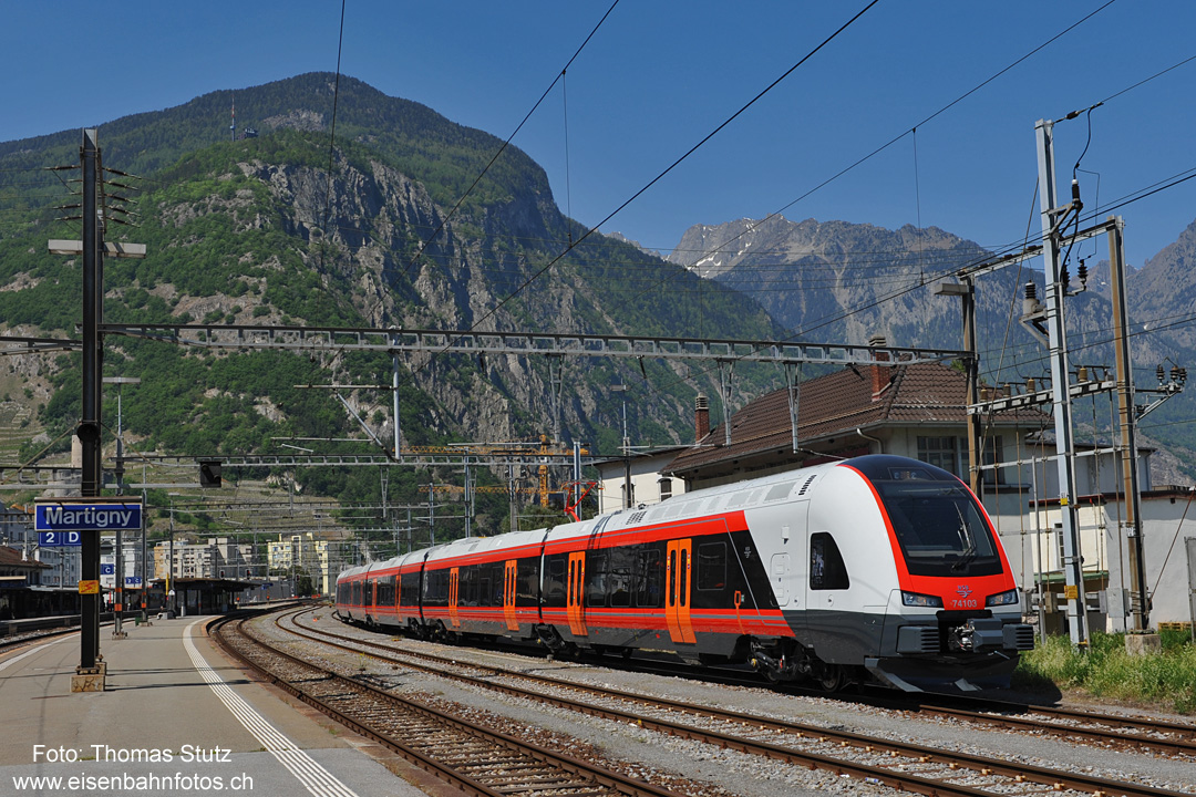 Start Testfahrten in Martigny
