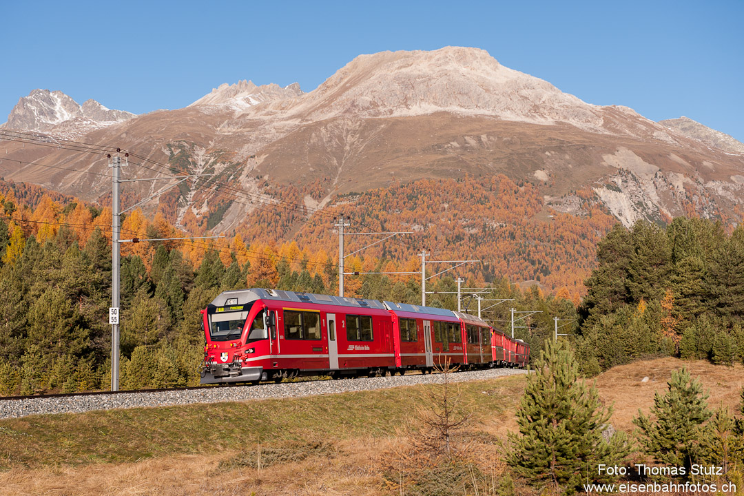 Allegra kurz nach Punt Muragl Staz
